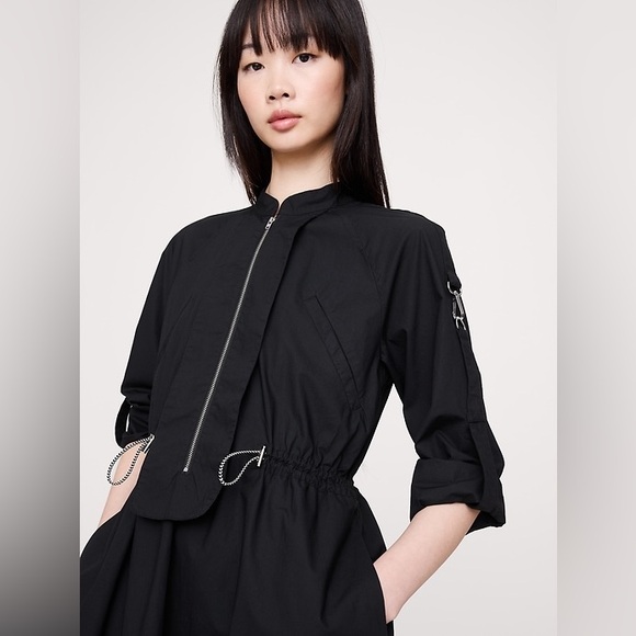 BANANA REPUBLIC COTTON UTILITY MINI DRESS - Picture 9 of 11